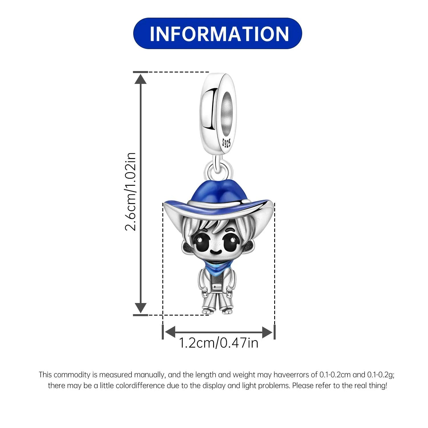 Orstarry 925 Sterling Silver Cartoon Nurse Charm Bead | Cute DIY Bracelet Jewelry Gift for Women