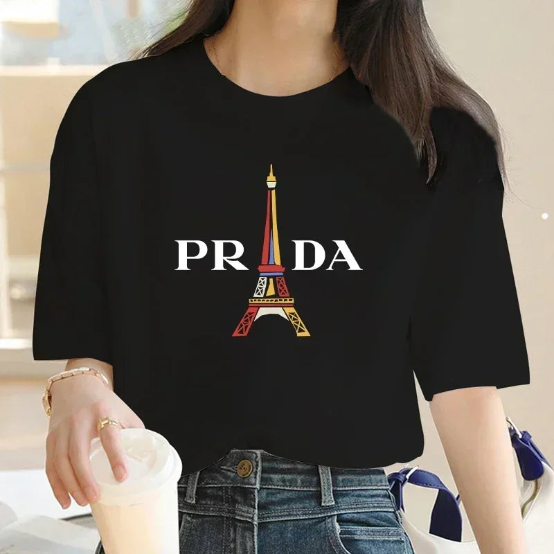 Plus Size Women’s Graphic T-Shirt 🌸 Short Sleeve Casual Outdoor Top ✨