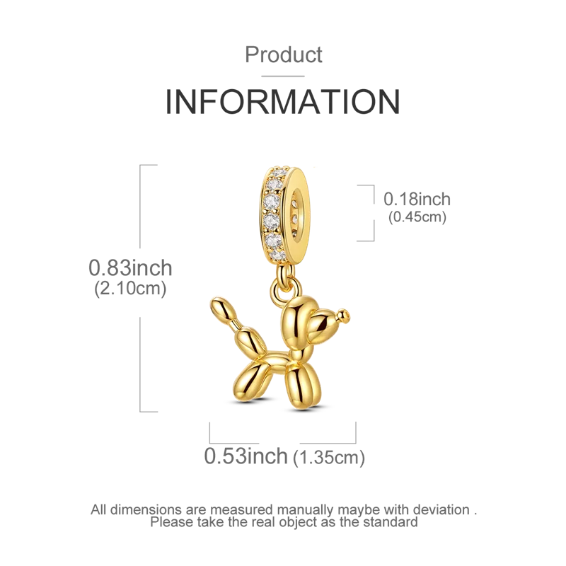 Gold Series Sun & Leopard Charm Beads – Original 925 Sterling Silver Inlaid Zircon DIY Pendants for Bracelet Jewelry Gifts