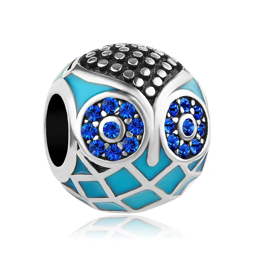 New 925 Sterling Silver Snowman Hedgehog Heart Bead | Fit European Original Bracelet DIY Exquisite Jewelry