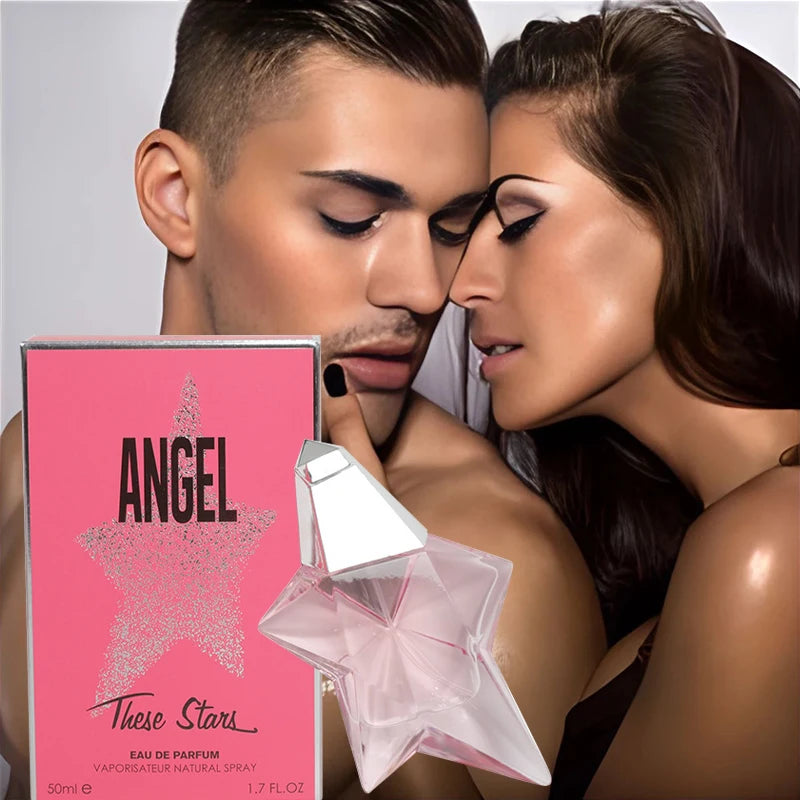 Angel Eau De Parfum 50ml – Refillable Star-Shaped Spray | Elegant Pheromone Perfume for Women | Fresh, Natural & Charming Fragrance