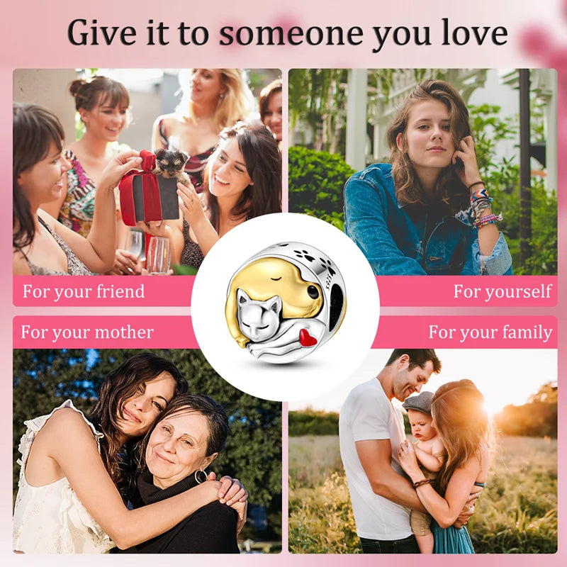 925 Sterling Silver Golden Zircon Saturn Flower Butterfly Charm Bead Fit 3MM Original Bracelet Women DIY Jewelry