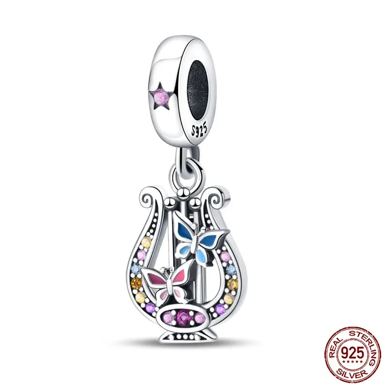 Fashion 925 Sterling Silver Colorful Butterfly Dragonfly Hummingbird Charms – Spring Series Beads Fit 925 DIY Bracelet