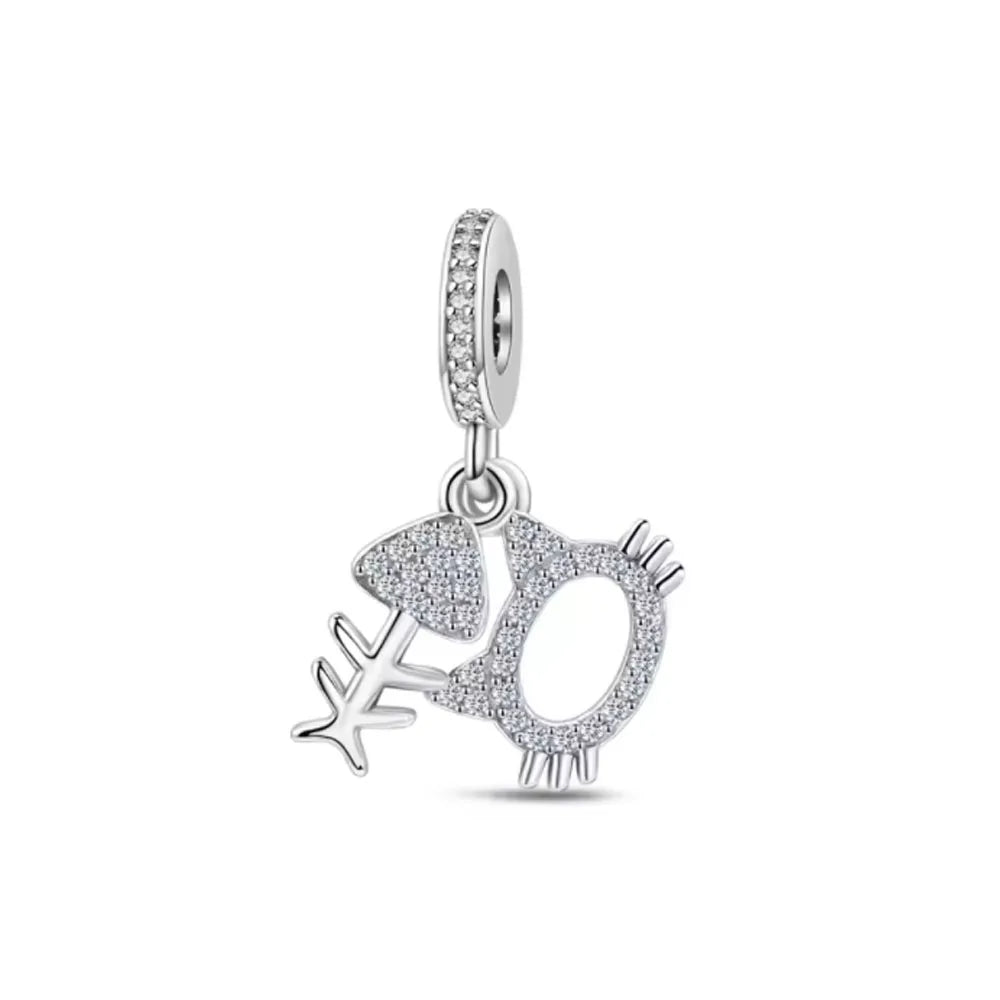 Hot New S925 Sterling Silver Butterfly Clover Shoes Charm Bead | Original Bracelet DIY Dangle Jewelry Gift for Women