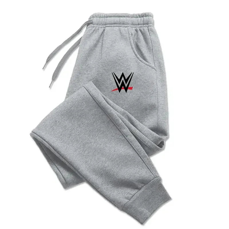 2025 Autumn Winter Men’s WWE Printed Jogging Pants – Sports Casual Drawstring Fitness Running Pants 🏋️‍♂️🔥