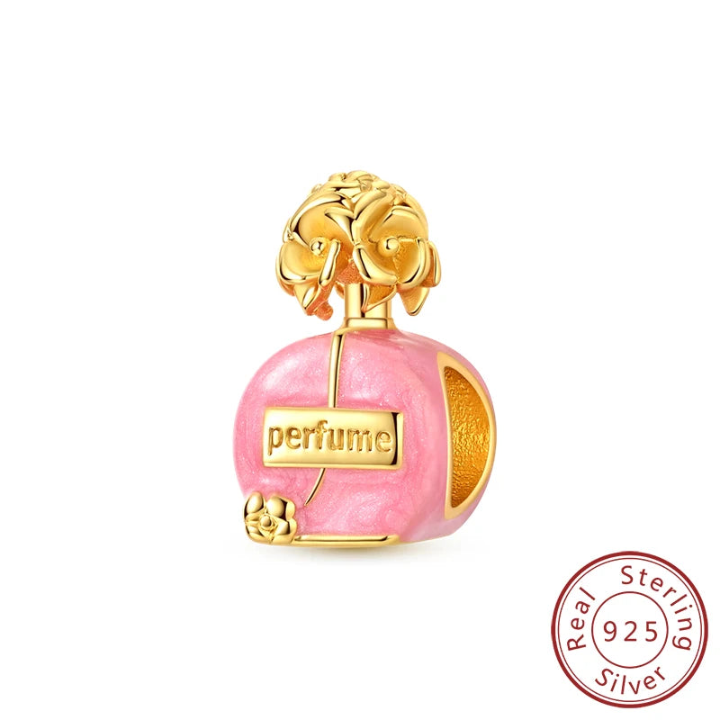 Original 925 Sterling Silver Charms – Mushroom, Unicorn, Wings & Pearl Beads for Women