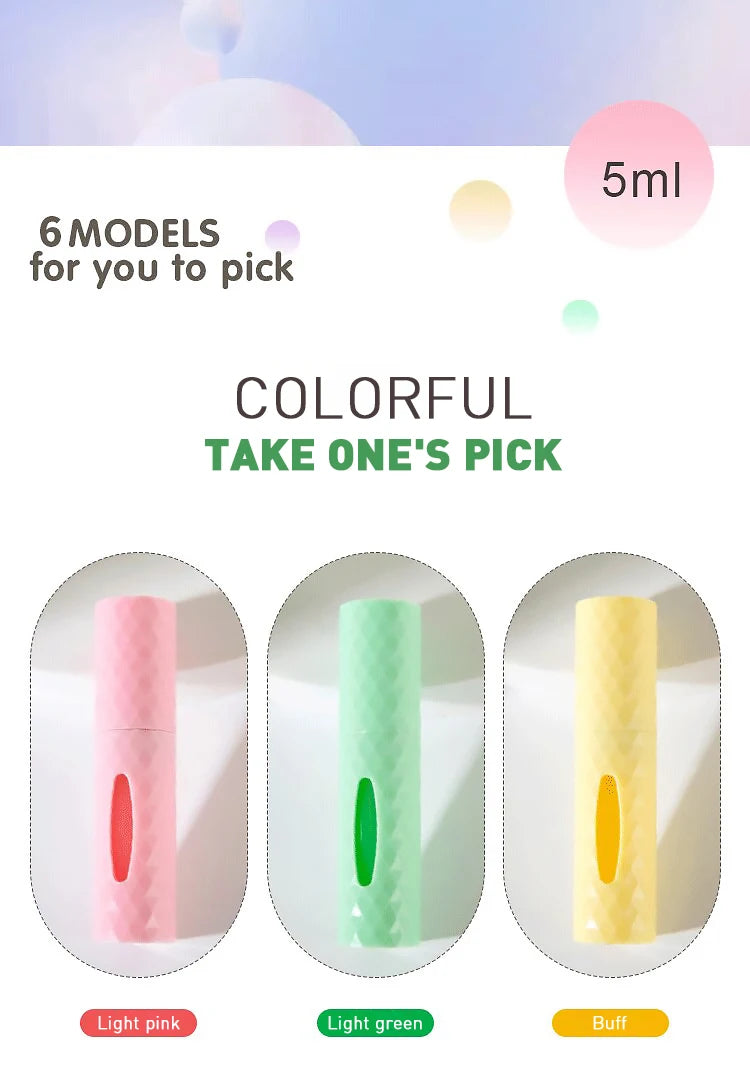 5ml Perfume Refillable Bottle | Portable Mini Atomizer Spray | Travel Refillable Fragrance Pump Container