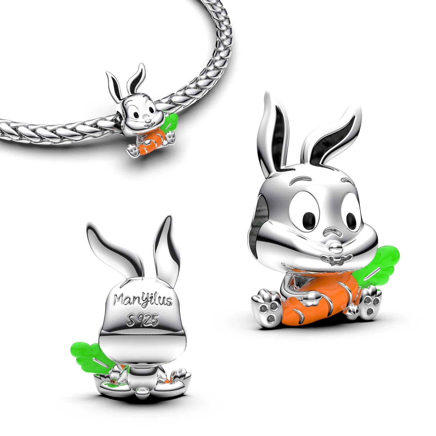 High-Quality 925 Silver Beads for Jewelry Making | Italian Bracelet Pendants & DIY Charms for Women