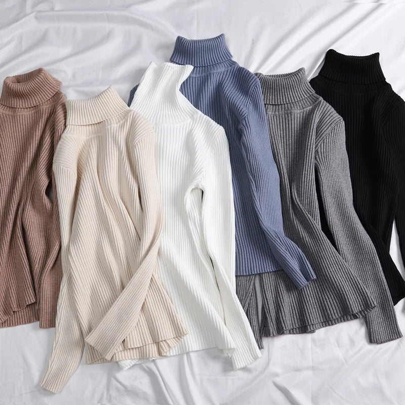 Heliar Women’s Fall Turtleneck Sweater – Soft Knitted Cashmere Pullover, Basic Warm Jumper for Autumn Winter 2024