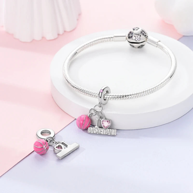 925 Sterling Silver Funny Playable Charms Beads | Smart Watch Tarot Bike Travel Dangle Fit Pandora Bracelet DIY Jewelry