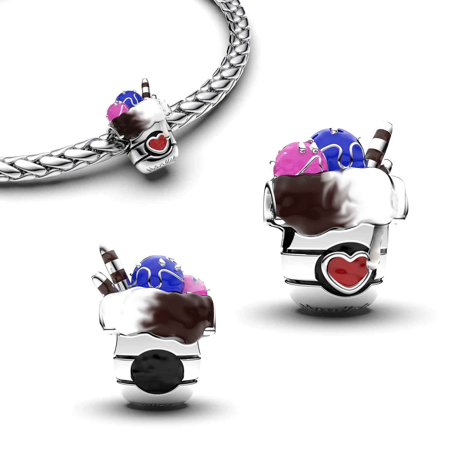 High-Quality 925 Silver Beads for Jewelry Making | Phone Charm, Pendant & Bracelet Accessories