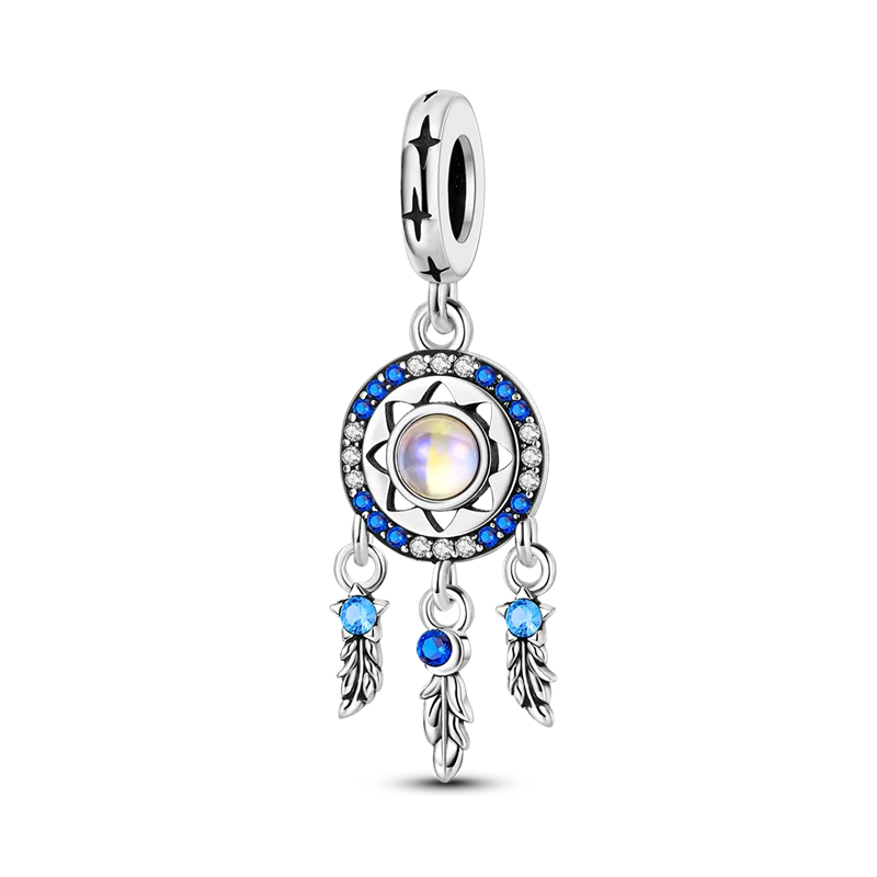 Blue Series 925 Sterling Silver Charms | Butterfly, Earth & Ocean Beads Pendants Fit Original Bracelet DIY Jewelry