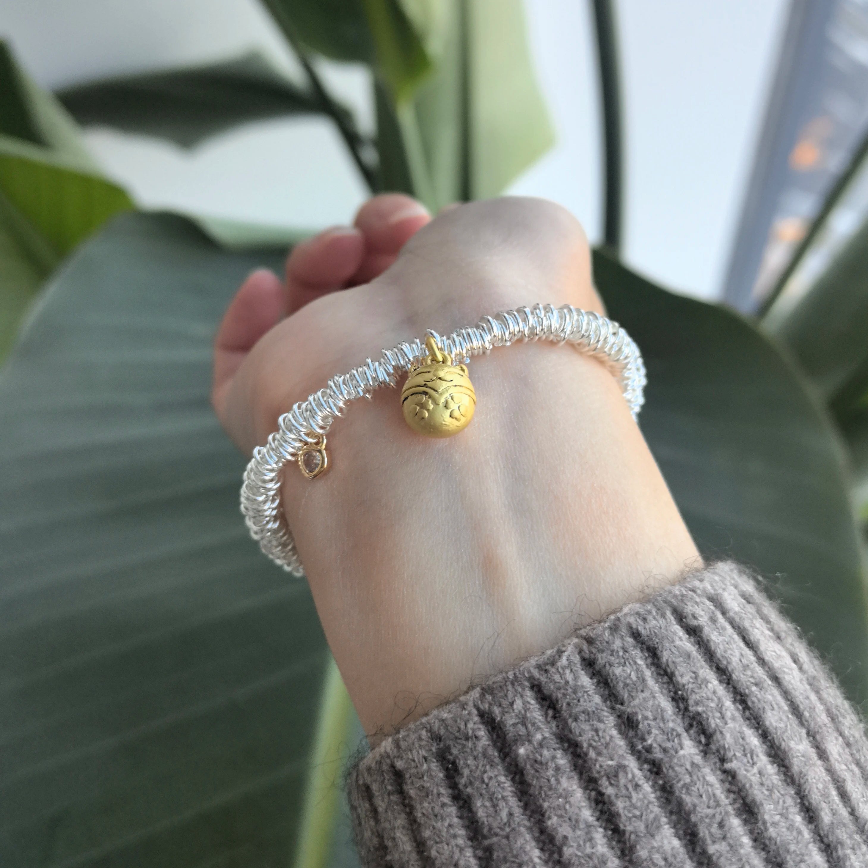 925 Sterling Silver Green Leaf Bracelet | Elegant Nature-Inspired Bangle for Women Girls Fashion Jewelry Gift