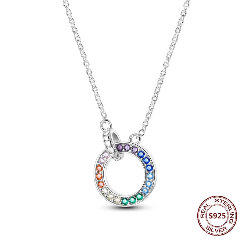 Heart to Heart Necklace 925 Sterling Silver Love Pendant Chain for Women – Wedding & Engagement Fine Jewelry