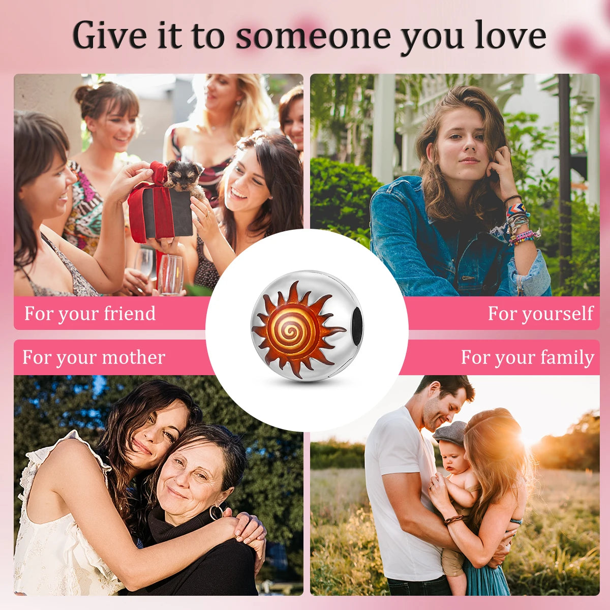 Silver Plated Colorful Glowing Moon & Stars Rainbow Dangle Charms | Fit Original Bracelet & Necklace | Women’s Jewelry Beads