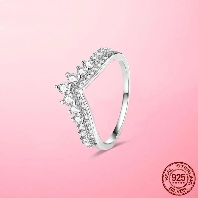 925 Sterling Silver Cocktail Ring Set for Women | CZ Zircon Pave Bridal Wedding & Engagement Jewelry