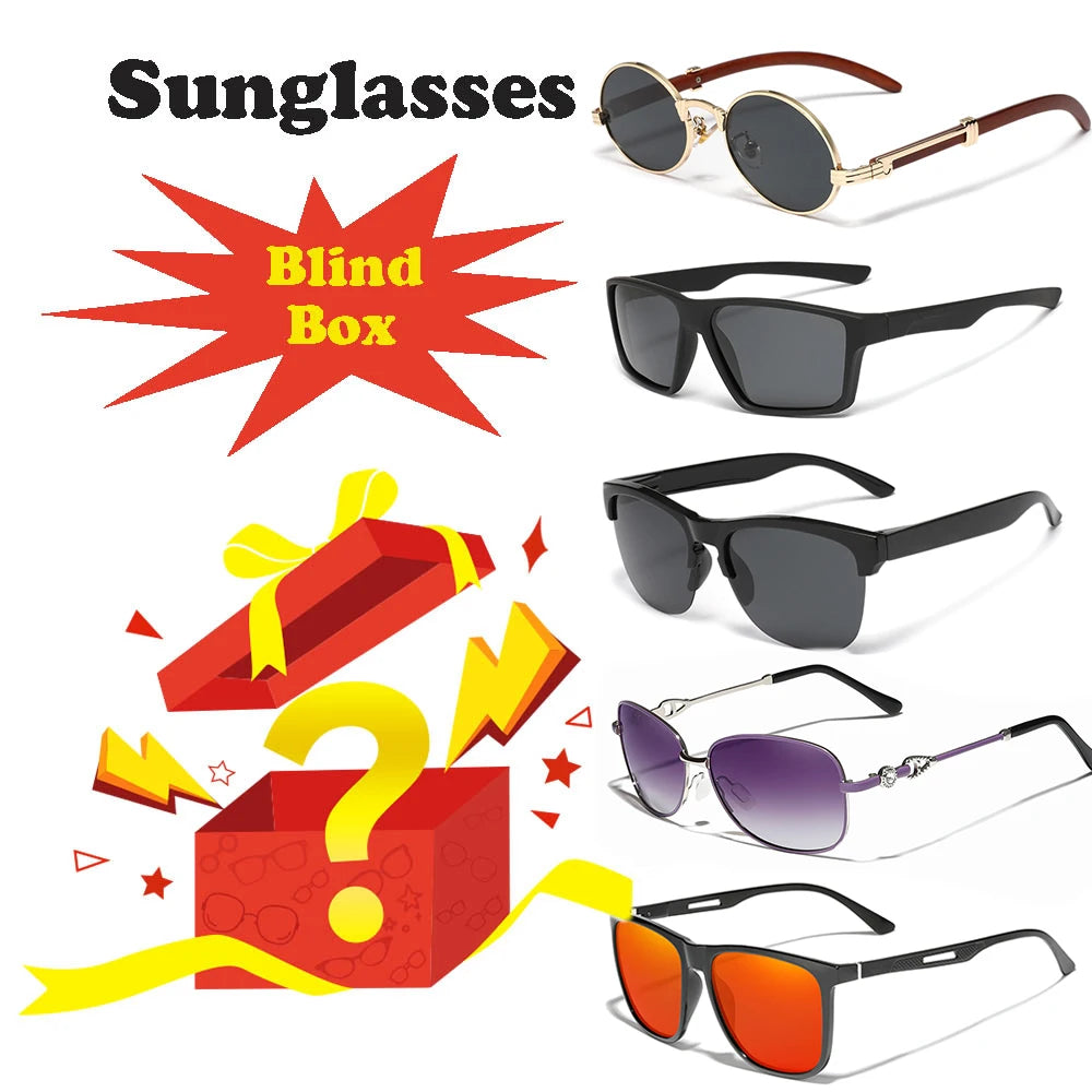 1/2/5/10/20 PCS Casual Random Sunglasses – Mystery Summer Leisure Beach Glasses for Men & Women