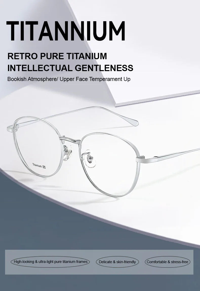 Teens Round Eyewear – Retro Fashion Optical Prescription Glasses for Students Boys & Girls