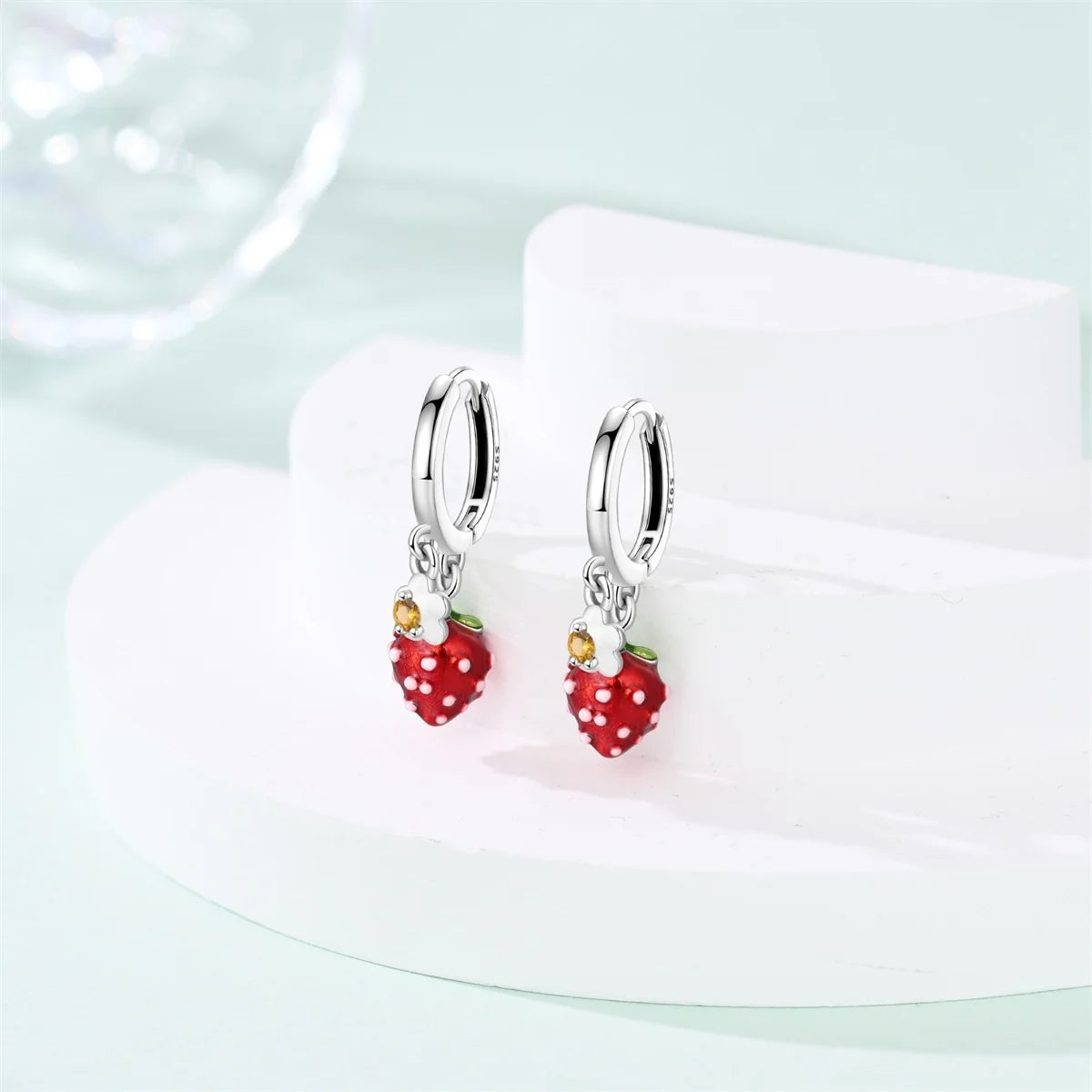 New Original 925 Sterling Silver Sweetheart Bow & Crab Ocean Earrings | Donut Zircon Round Design Women’s Fine Jewelry