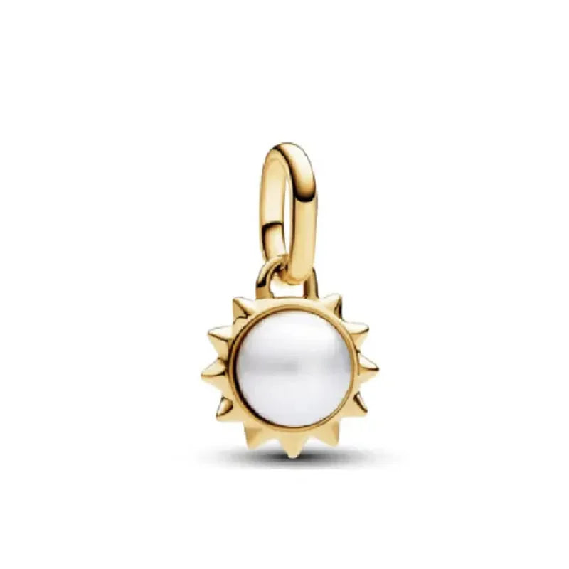 New 925 Sterling Silver ME Series Gold Toothed Elephant Charm | Fit European Original ME Bracelet Accessories Jewelry