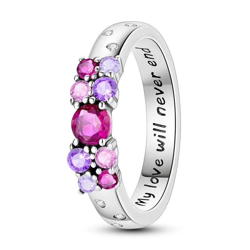 925 Sterling Silver Eternal Love Dewdrop Firefly Glow-in-the-Dark Ring for Women | Fashion Engagement & Wedding Jewelry