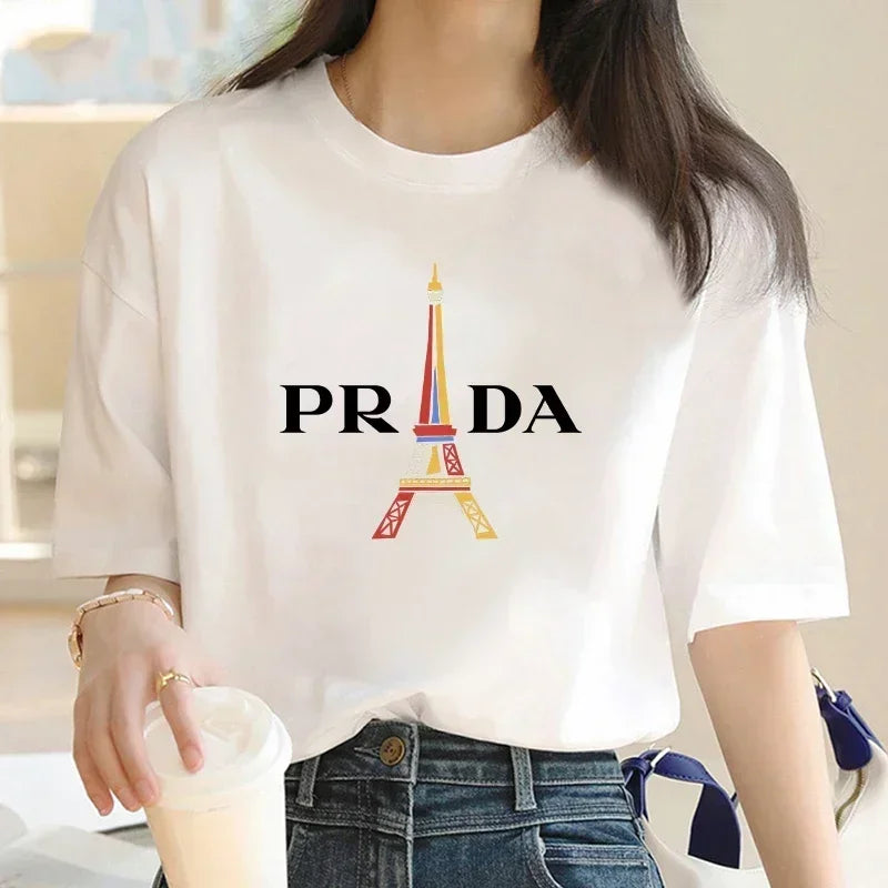 Plus Size Women’s Graphic T-Shirt 🌸 Short Sleeve Casual Outdoor Top ✨