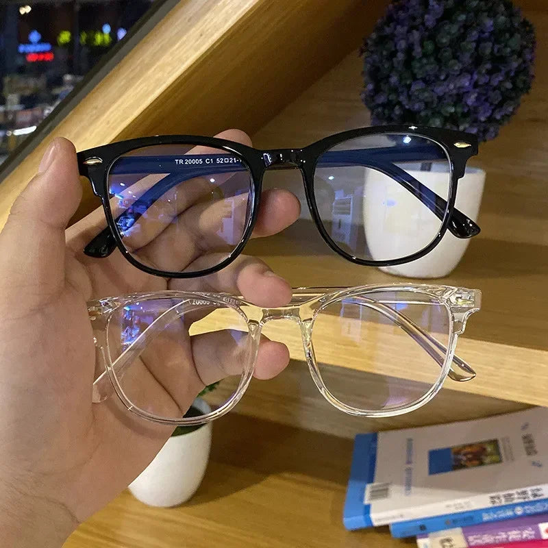 Classic Transparent Computer Glasses Frame – Unisex Anti Blue Light Blocking Glasses | Optical Lenses for Men & Women