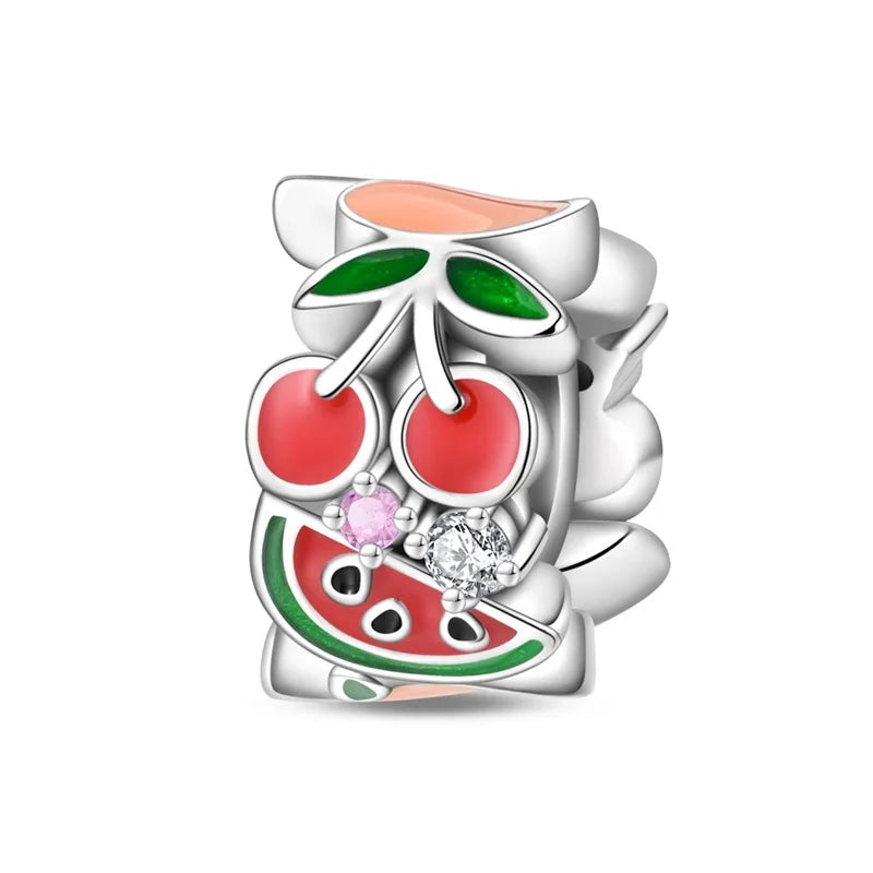 925 Sterling Silver Silicone Spacer Beads & Safety Chain | Clasp Charms Fit Original Pandora 3mm Bracelet – Women’s Jewelry