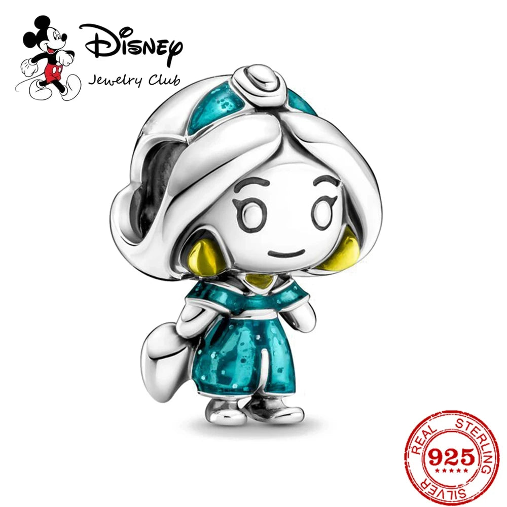 HEROCROSS Disney 925 Sterling Silver Charms | Mickey Mouse, Winnie the Pooh & Stitch Beads Fit Pandora Bracelet