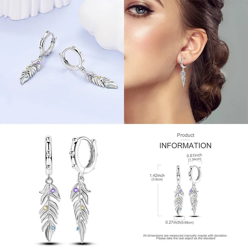 925 Sterling Silver Luminous Firefly Earrings | Original Design Pendant Earrings for Women – Luxury Wedding & Anniversary Jewelry Gift