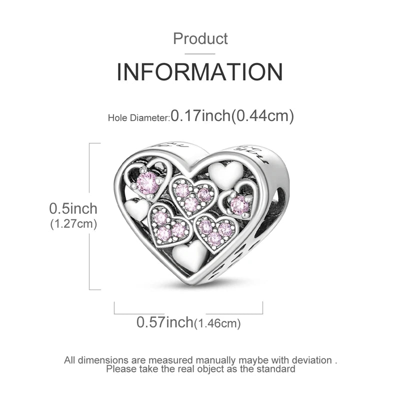 925 Sterling Silver Golden Charms Bow Cross Earth Passport Dangle | Fits Original Bracelet DIY Jewelry Gift for Women