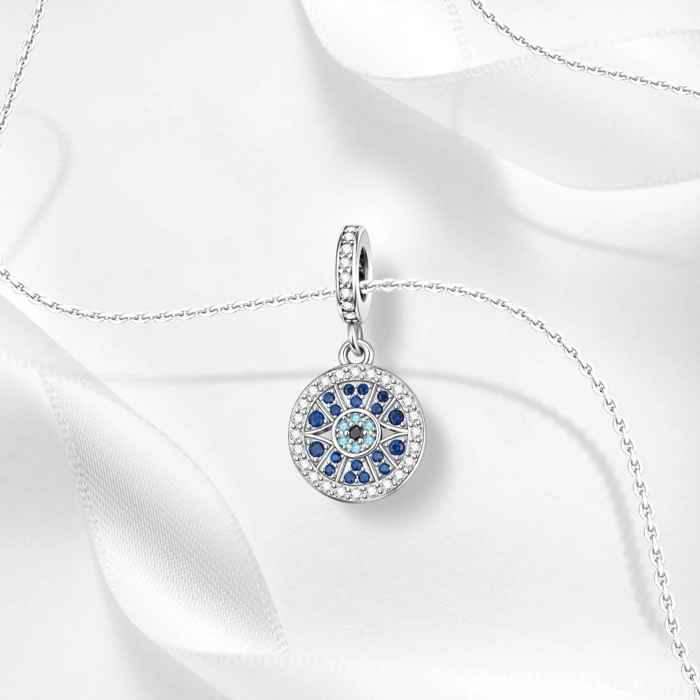 2025 New 925 Sterling Silver All-Seeing Eye Hamsa Hand Charm | Fits Pandora Bracelet & Women’s DIY Jewelry