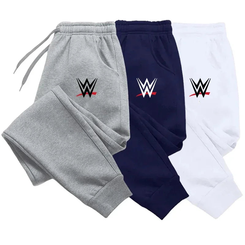 2025 Autumn Winter Men’s WWE Printed Jogging Pants – Sports Casual Drawstring Fitness Running Pants 🏋️‍♂️🔥