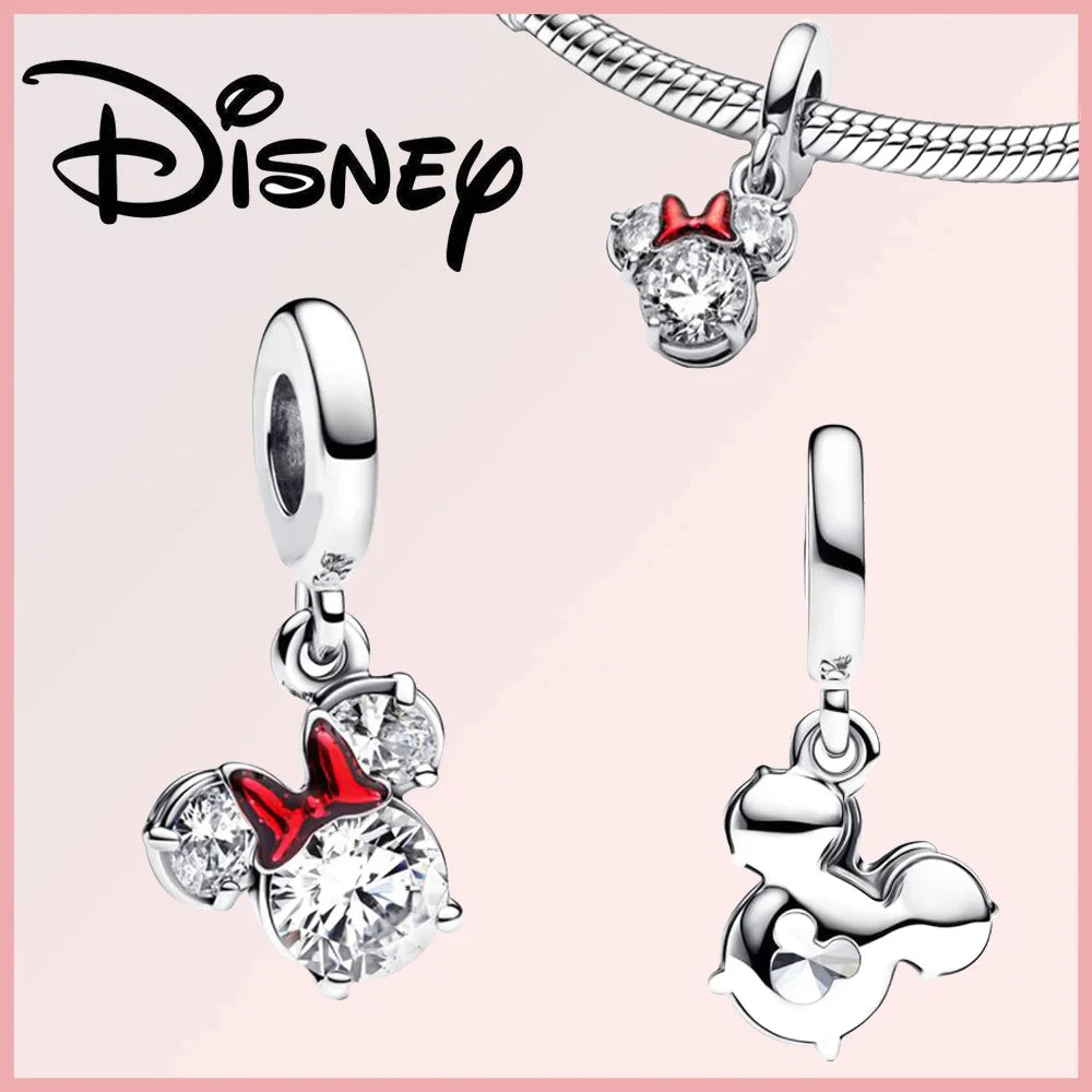 Disney Deadpool Stitch Minnie Winnie 925 Sterling Silver Dangle Charms – Fit Original Bracelet