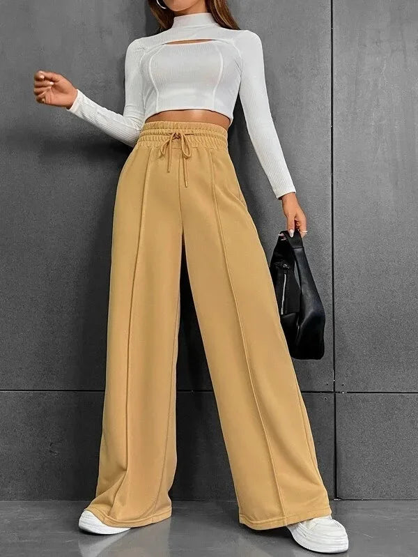 Women’s Autumn 2023 Sports Pants | Straight Tube Loose Fit Wide Leg Dance & Outdoor Casual Trousers
