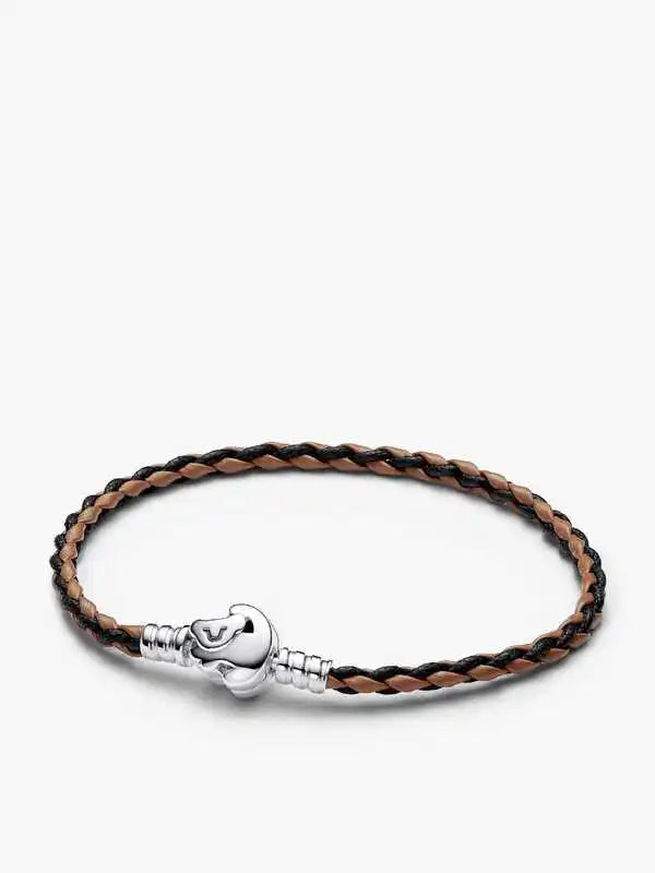 Minnie Mickey Snowman 925 Sterling Silver Charm Bracelet for Women | DIY Jewelry Gift