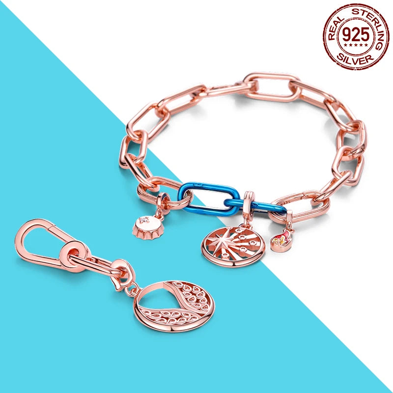 925 Silver 👁️ Eye Medallion Pendant | Pandora Fit DIY Connector Charm