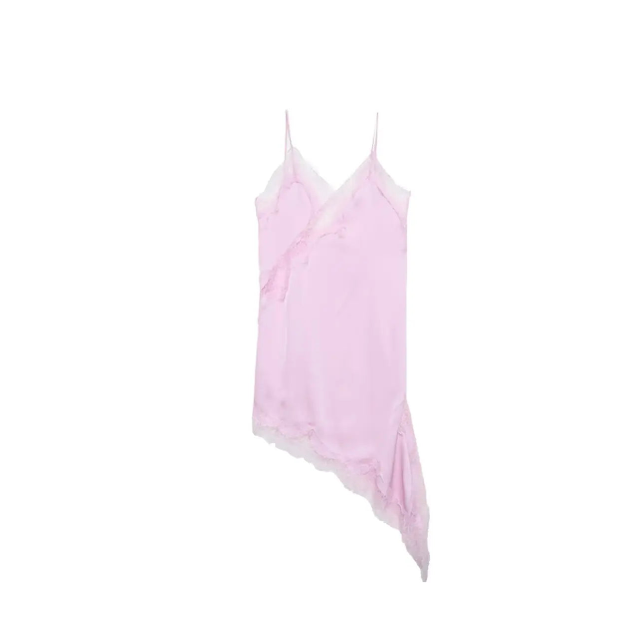 UNIZERA Women’s Lace Asymmetrical Dress – Sexy Suspender Summer 2025 | Fashionable Temperament Dress