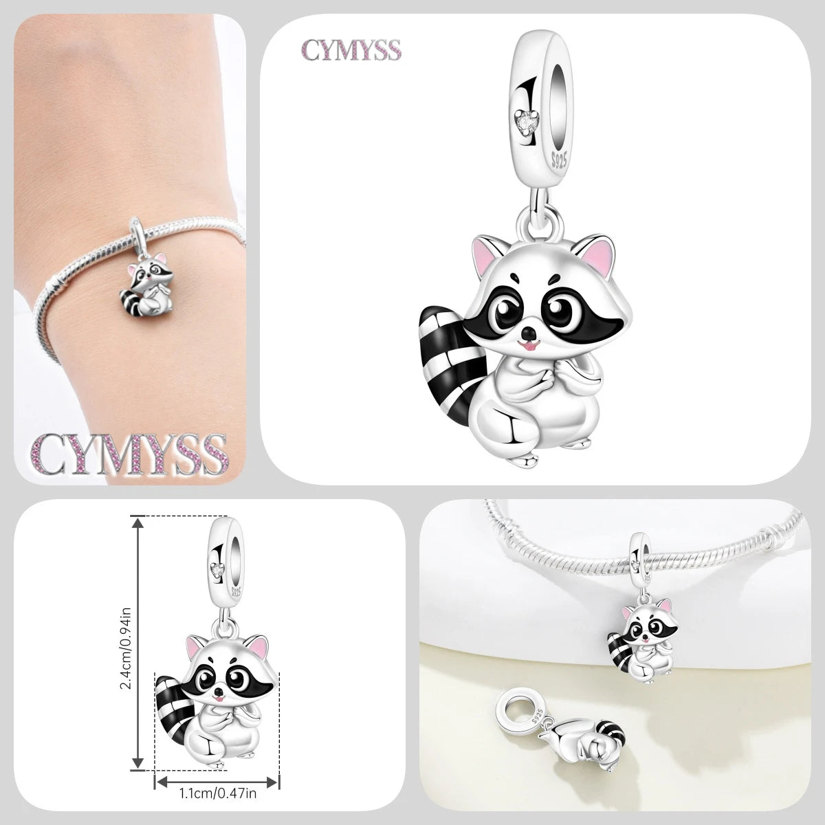 Hot Sale 925 Sterling Silver Dog & Cat Pet Charms | Cute Animal Pendant for Women Bracelet & Necklace DIY Jewelry Gift