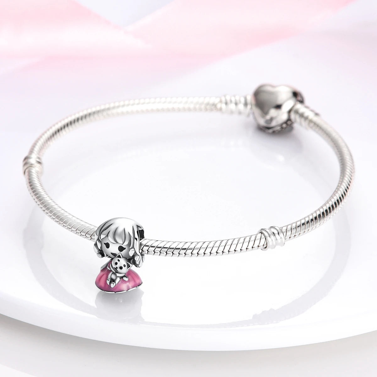 S925 Silver Heart Love Mom Infinity Charm | Dangle Bead Fit Bracelet Jewelry Mother’s Day Gift