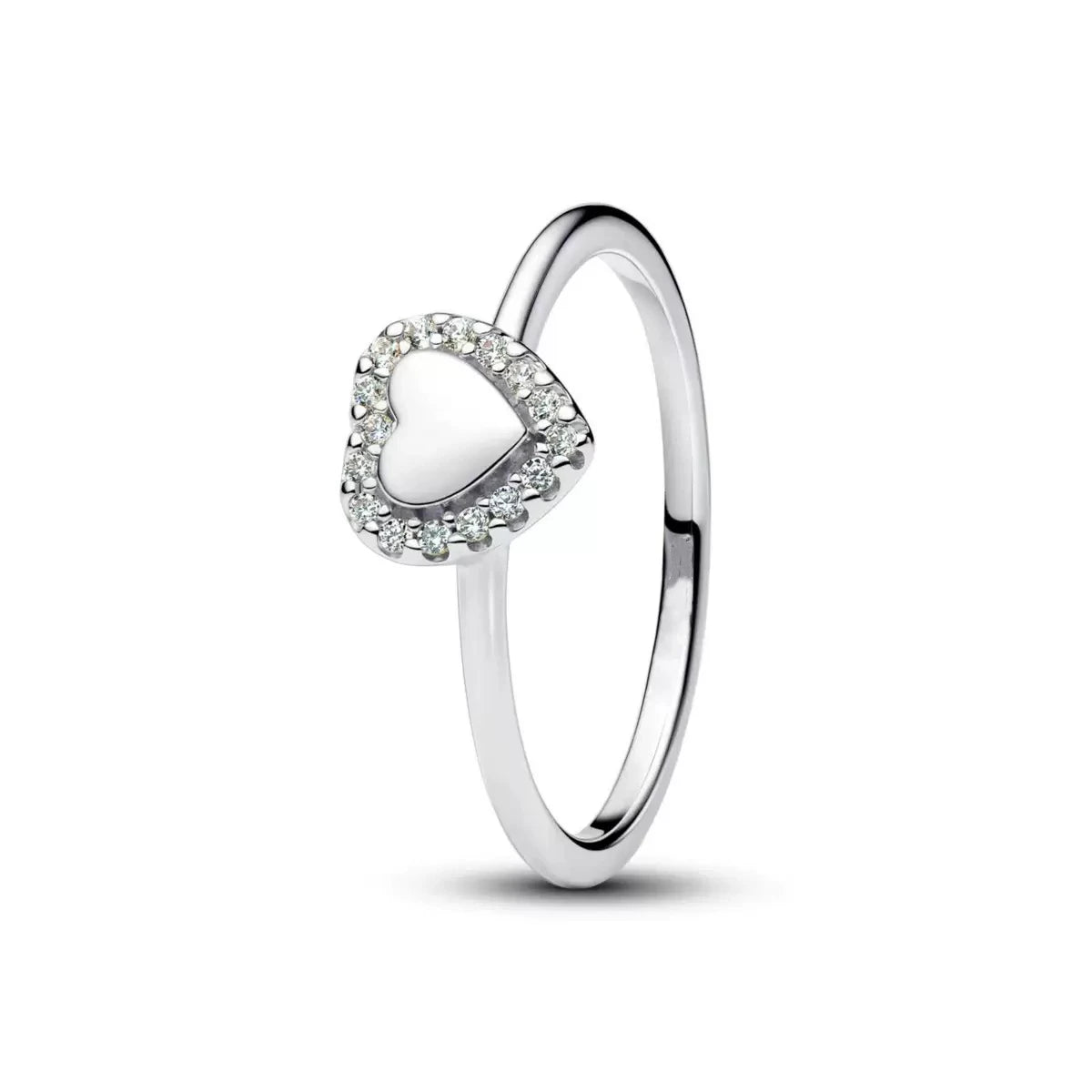 2025 New 100% Sterling Silver Romantic Heart Two-Tone Envelope Charm Ring | Luxurious Women’s High-Quality Jewelry