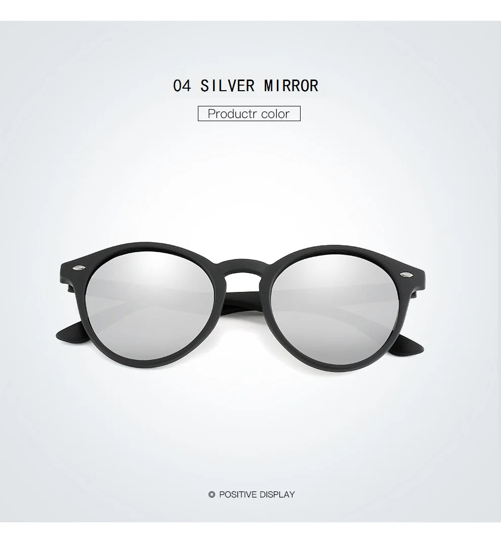 Fashion Round Polarized Sunglasses – Women Men Classic Vintage Driving & Travel Sun Glasses UV400 Designer Eyewear