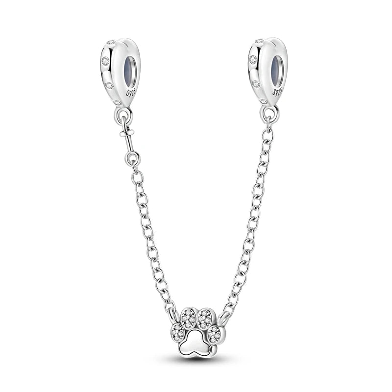 925 Sterling Silver Dog & Cat Animal Series Charms | Pet Beads for Original Bracelet & Necklace DIY Jewelry for Women