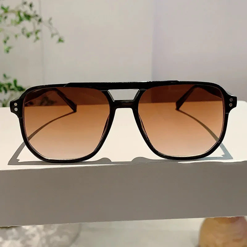 Retro Rectangle Sunglasses for Women – Brand Designer Vintage Small Frame Luxury Sun Glasses | Ladies Classic Black Square