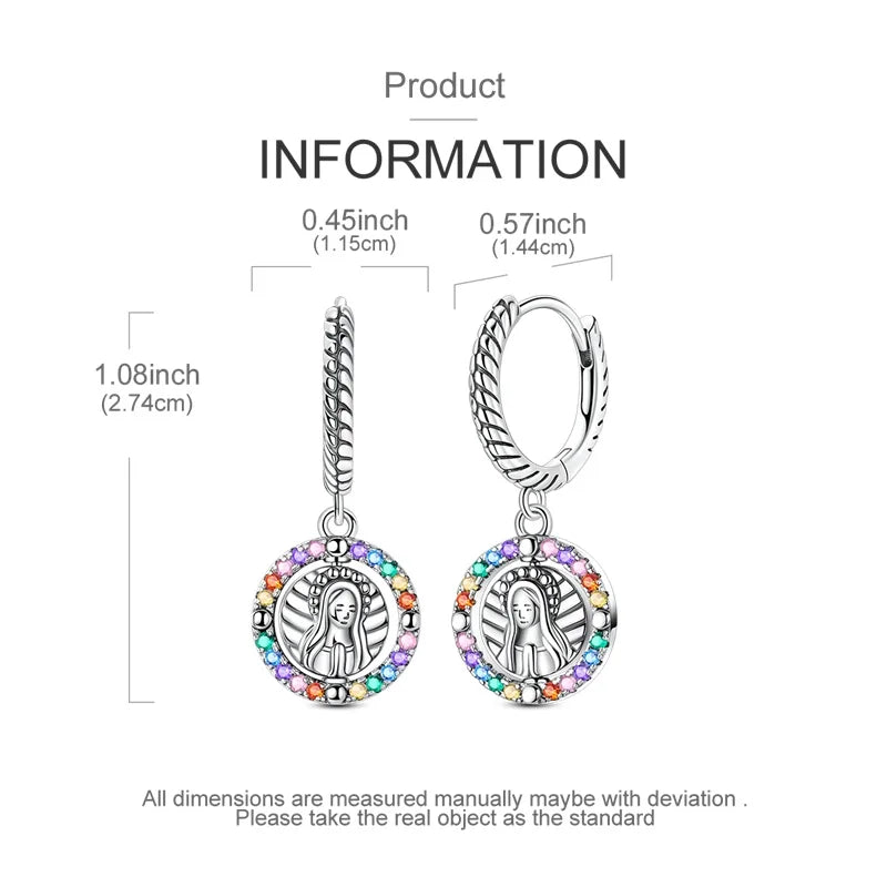 New Original 925 Sterling Silver Sweetheart Bow & Crab Ocean Earrings | Donut Zircon Round Design Women’s Fine Jewelry