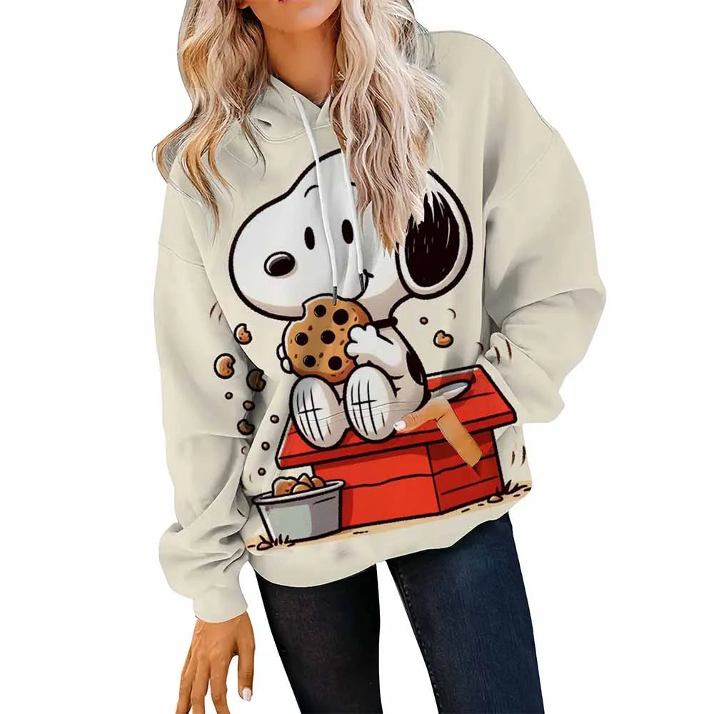 Women’s Disney Stitch Long Sleeve Hoodie – Unisex Round Neck Sweatshirt Y2K 90s Gothic Autumn Winter Pullovers 🐾❄️