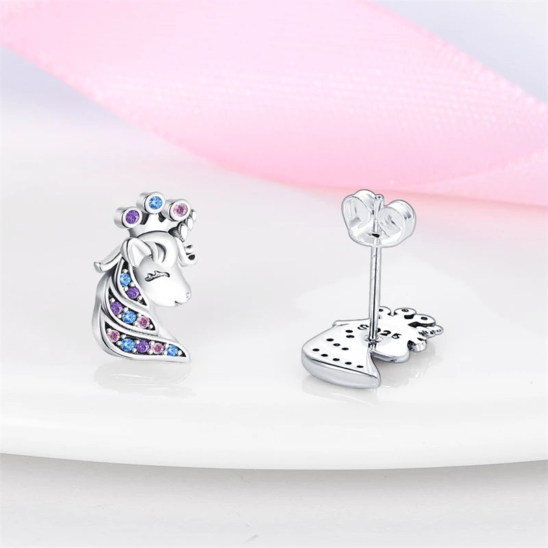 Luxury 925 Sterling Silver Ocean Mermaid Earrings | Pave CZ Fine Jewelry for Women