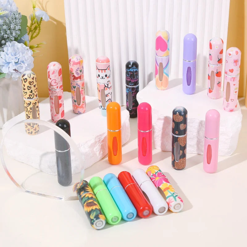 1/2PC 5ML Mini Perfume Bottle – Refillable Portable Spray Atomizer | Travel Cosmetic Container