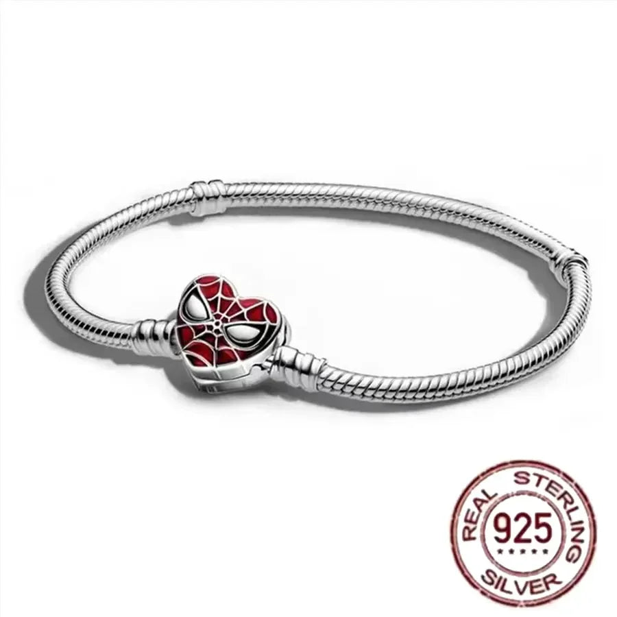 Miniso Disney 925 Sterling Silver Bracelet | Pandora Style Jewelry Gift
