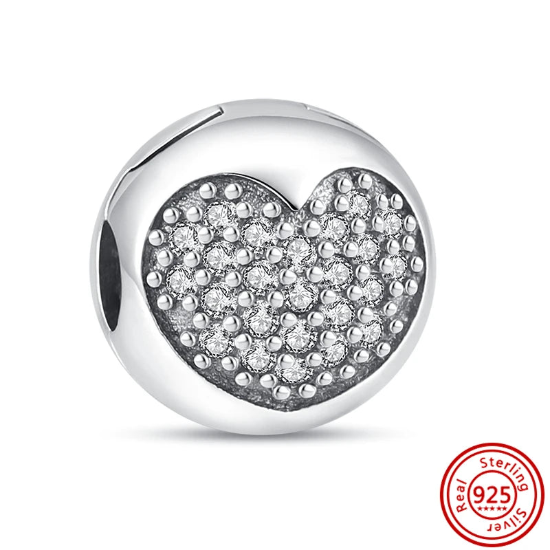 Authentic 925 Sterling Silver Snowflake, Starfish, Shell & Heart Charms | Fit Original Bracelets DIY Women Jewelry